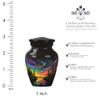 JAGSHASHI Northern Lights Cremation Urn - Cremation Keepsake - Cremation Urns for Ashes - Funeral Urns for Ashes - Cremation Urns for Human Ashes Adult Female - Ashes Urn (3 INCH Pack of 4) view 2