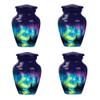 JAGSHASHI Northern Lights Cremation Urns - Urn Keepsake - Cremation Urns for Adult Ashes Women - Urns for Cremation Ashes - Companion Urn - Ashes Urn Adult (3 INCH Pack of 4) view 1