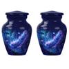 JAGSHASHI Feather Keepsake Urn - Memorial Keepsake - Cremation Urn Human Ashes - Burial Urns for Ashes - Cremation Companion Urns - Urns for Human Ashes (3 INCH Pack of 2) view 1