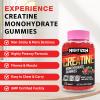 Creatine Monohydrate Gummies for Men & Women, Creatine for Women Chewables Creatine Monohydrate with Taurine & Vitamin B12, Pre-Workout Gummies for Max Strength, Energy & Endurance, Berry 60 Counts view 4