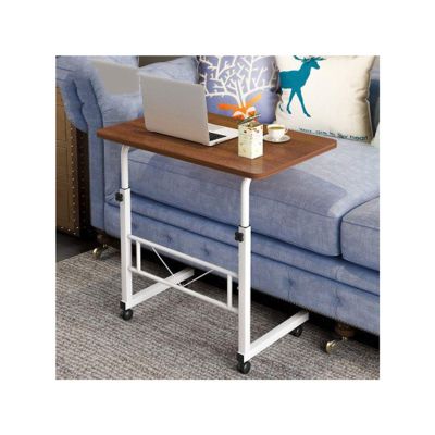 GaRcan Overbed Table Wheels The Sofa Overbed Table Adjustable Height Table Laptop Rolling Cart Table Portable Side Table for Computer Stand Desk