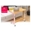 GaRcan Overbed Table Wheels The Sofa Overbed Table Adjustable Height Table Laptop Rolling Cart Table Portable Side Table for Computer Stand Desk view 3