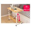 GaRcan Overbed Table Wheels The Sofa Overbed Table Adjustable Height Table Laptop Rolling Cart Table Portable Side Table for Computer Stand Desk view 4
