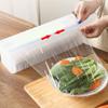 QIXIAMO Home Food Wrap Dispenser with Slide Cutter Cling Film Wrap Dispenser Plastic for p Cutter Storage Holder Kitchen Too view 2