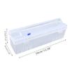 QIXIAMO Home Food Wrap Dispenser with Slide Cutter Cling Film Wrap Dispenser Plastic for p Cutter Storage Holder Kitchen Too view 3