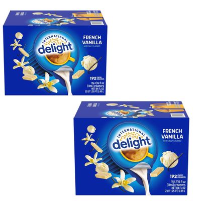 USA World Pioneer French Vanilla Creamer Singles, 192 ct. - 2pk