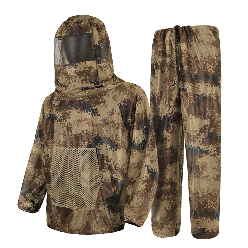 LOOGU Mosquito Suits, Net Bug Pants & Jacket Hood Sets - Ultra-fine Mesh - With Fishing, Hiking, Camping and Gardening