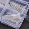 Beuiouer Optical Glasses Repair Kit Eyeglass Repair Screws Tool Box Eyeglass Sunglasses Screw Nut Nose Pad Assortment Set, Transparent & Silver view 2