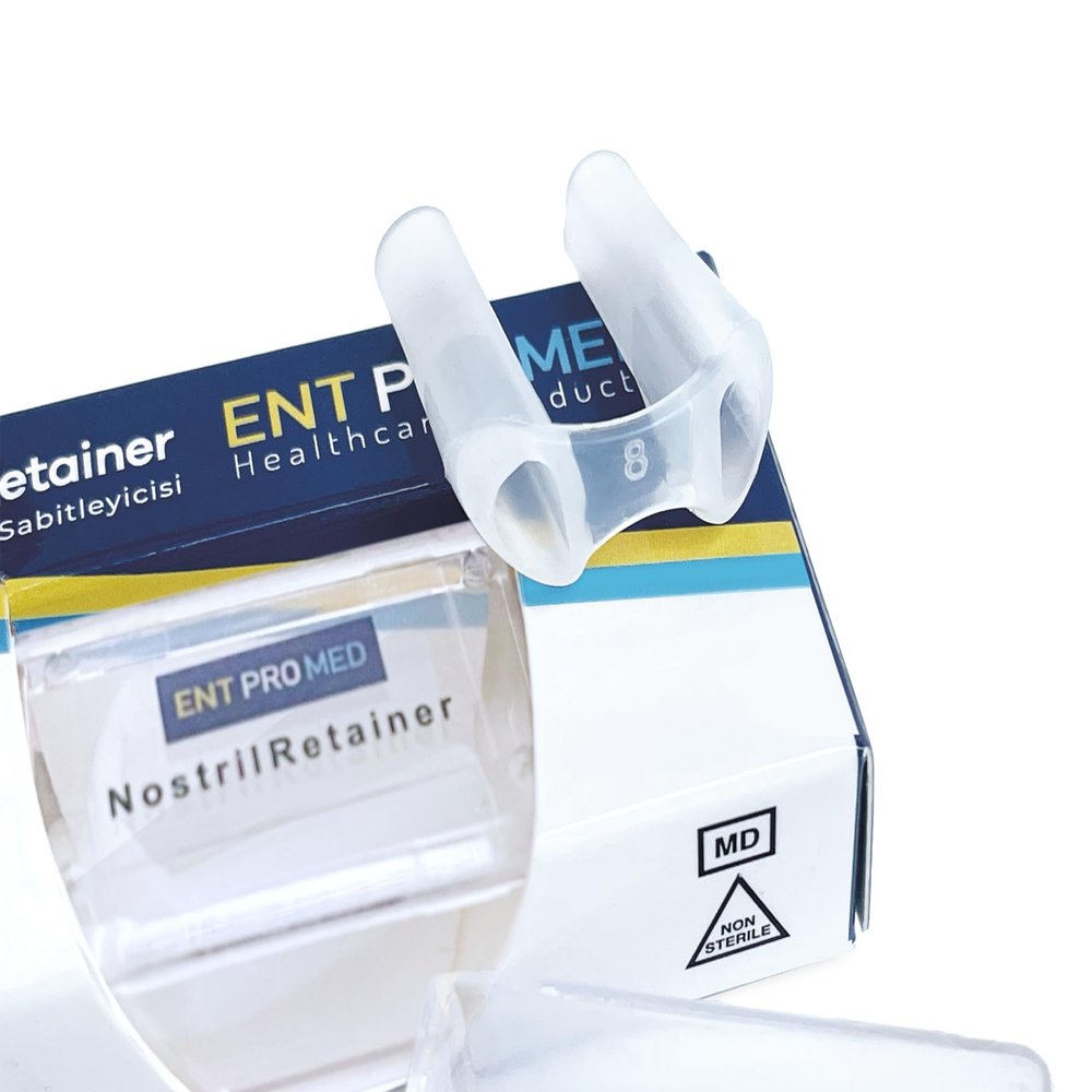 ENTPROMED Nostril Retainer, Silicone Tubes for Post Nasal Surgery, After Rhinoplasty