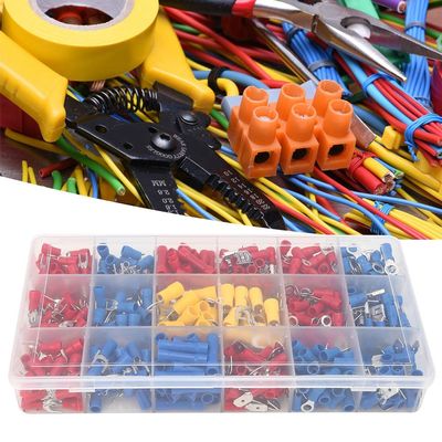 520PCs Highquality Insulated QuickConnecting Cold Pressed Terminal - Wired Electrical Accessory for and Convenient Use