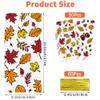 Thanksgiving Fall Cellophane Treat Bags, Thanksgiving Autumn Maple Leaves Pumpkin Candy Goodies Bags with Ties for Party Favor Supplies, 50 PCS, Plastic view 2
