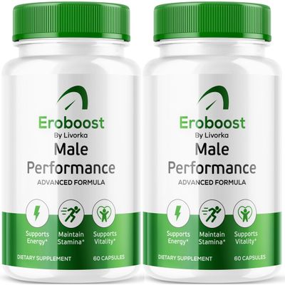 (2 Pack) Eroboost Supplement for Men - Official Ero Boost Pills, EroBoost Supplement Male, EroBoost Male, Advanced Formula, EroBoost Supplement Ero Boost 120 Capsules for 2 Month