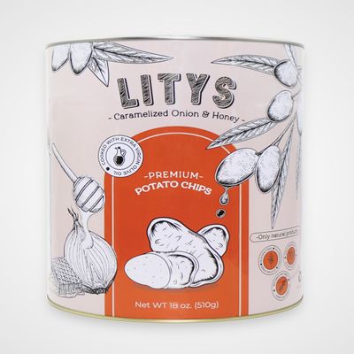 LITYS Premium Kettle Cooked Potato Chips with Olive Oil Caramelized Onion & Honey 18 oz