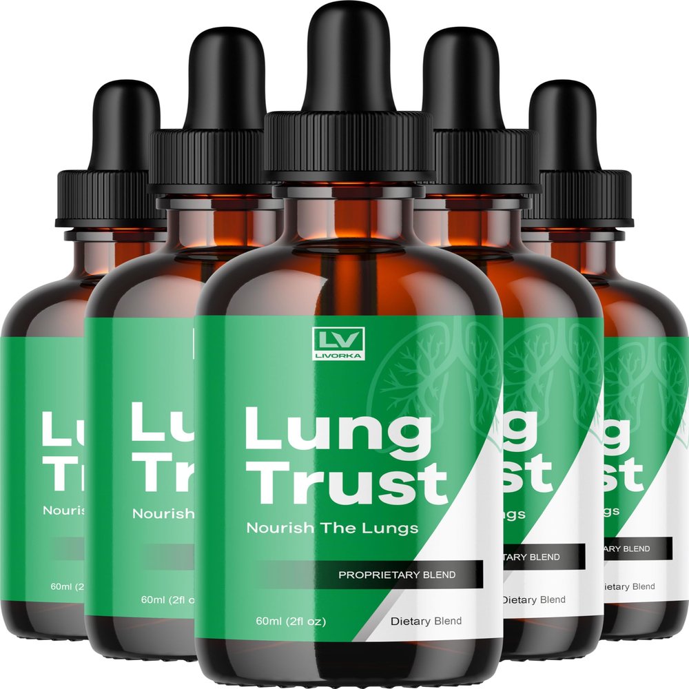 (5 Pack) Lung Trust Liquid Drops, Lung Trust Drops, Lung Trust, Lung Trust Liquid, Lung Trust Liquid Drop, Lung Trust Drops Advanced Formula 5 Bottles for 150 Days