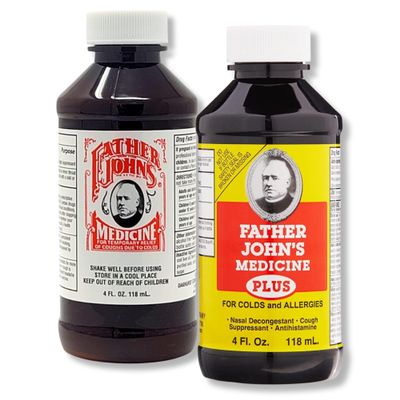 FATHER JOHN'S Cough and Allergy Bundle, Cough Suppressant, Cold & Allergy Relief, 4 FL OZ