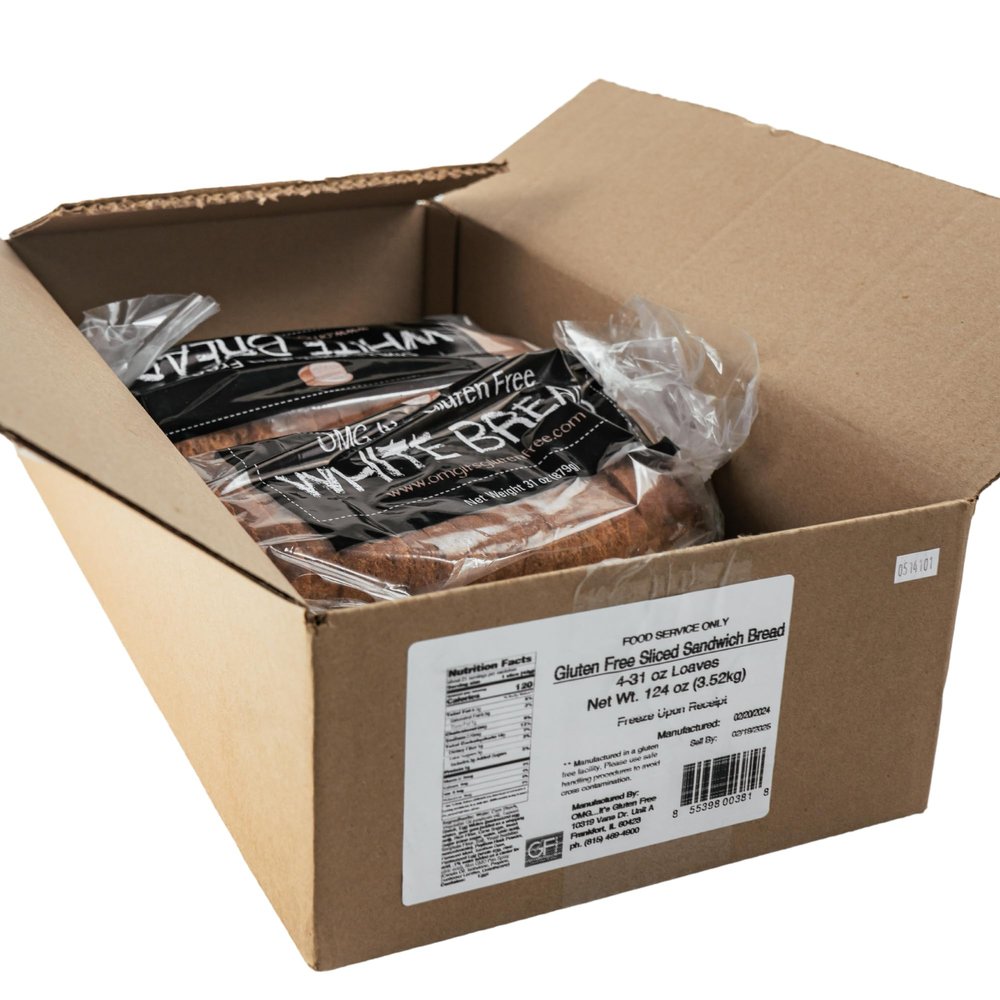 OMG It's Gluten Free White Sandwich Bread, 4 Pack, 31 oz Each, Gluten-Free, Peanut-Free, Tree Nut-Free