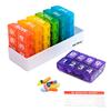 8 Times a Day, 7 Day Large Weekly Pill Organizer with Holder Tray, Vitamin, Medicine Box, Multicolor (8X a Day - 1 Pack) view 1