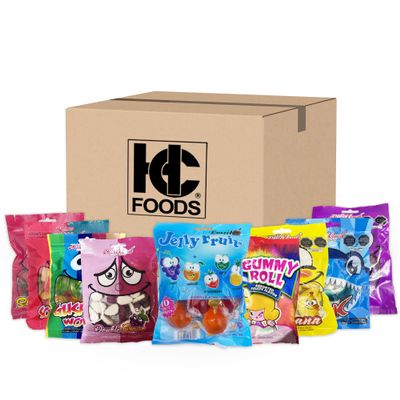 Assorted Gummies Plus Jelly Fruit Bag, Variety Pack Individually Packaged, Flavorful Flavors Strawberry, Baya Berries, Grape, Banana, and More! Perfect for Snacking, Party Bags, and More!