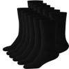 AC BASICS Men's & Women Diabetic Crew Style Physicians Approved Circulatory Cotton Socks, Non-binding 6 Pairs view 1