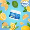 Nello Supercalm Powdered Drink Mix Tub, Cortisol Reducer* and Sleep Aid Supplement, L Theanine, Ksm-66 Ashwagandha, Magnesium Glycinate, Vitamin D 3, No Sugar, Non GMO, On The Go, 30 Ct, Lemon Lime view 2