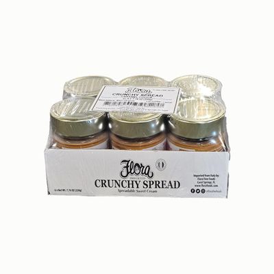 Flora Fine Foods Caramel Cookie Crunchy Spread | 7.76 oz jar | Sweet Caramel crisp butter | Imported from Italy (Case of 6)