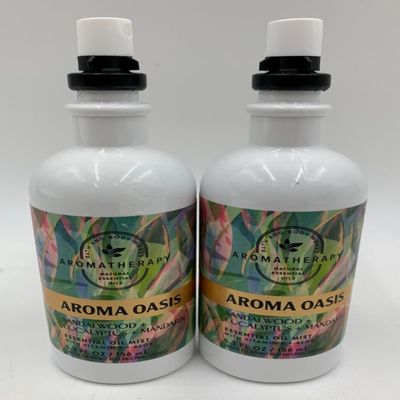 2 Pack Aromatherapy Essential Oil Mist Spray 5.3 oz (2 X 5.3, Sandalwood Eucalyptus Mandarin Essential Oil Mist)