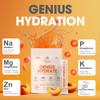 The Genius Brand Genius Hydrate - Electrolyte Supplement for Daily Hydration - Coconut Water - Sugar-Free - 8 Essential Minerals & Nutrients - Non-GMO - Sour Peach Rings - 20 Servings view 3