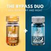 NineLife Basics Bypass Duo Select & PURIFY - Quem grasa de da y de Noche (Select 30caps) - (purify 60caps), Blue and Gold view 2