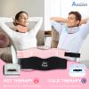 Atsuwell Soft Neck Brace Cervical Collar, Adjustable Neck Support Brace with Removable Gel Pack, Reusable Ice Wrap for Correct Posture, Sleeping, Pink view 4