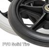2PCS Wheel Replacement Wheelchair Front Wheels 6/7/8inch Replacement Casters Wheels Rollator Walker Anti-Slip Replacement Wheel Accessories Black(7inch(17cm)) view 2