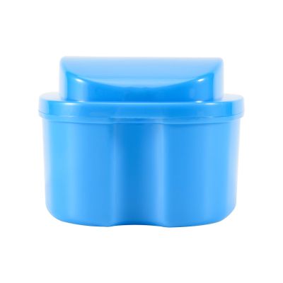 Beuiouer Denture Case, Denture Cup with Strainer, Denture Bath Box False Teeth Storage Box with Basket Net Container Holder for Travel
