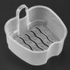Beuiouer Denture Case, Denture Cup with Strainer, Denture Bath Box False Teeth Storage Box with Basket Net Container Holder for Travel view 3