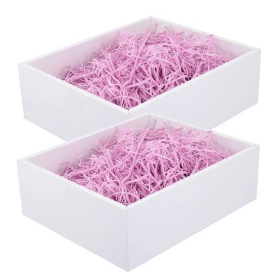 FOMIYES 4packs Colored Shredded Paper Decor Raffia Grass Filler for Box Filling Wrapping and Creative Decoration Lightweight Safe and Attractive Packaging