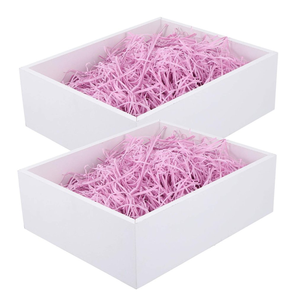 FOMIYES 4packs Colored Shredded Paper Decor Raffia Grass Filler for Box Filling Wrapping and Creative Decoration Lightweight Safe and Attractive Packaging