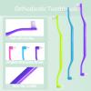 FRUTA 6pcs Two in One Double Head Interdental Interspace Brush Wisdom Teeth Brush Orthodontic Toothbrush for Braces view 2