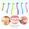FRUTA 6pcs Two in One Double Head Interdental Interspace Brush Wisdom Teeth Brush Orthodontic Toothbrush for Braces view 4