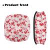 Luarisgur Pink Walkers for Seniors with Seat Covers Love Pattern Rollator Walker Accessories for Seniors Cute Walker Seat Covers for Ladies Universal Rollator Walker Seat and Backrest Covers view 2