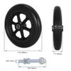 12 Inch Wheelchair Wheels Assembly,SOGIME 12 1/2x2 1/4 Solid Tire Rear Wheel Replacement for Transport Wheel Chair Manual Wheelchairs view 2