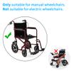 12 Inch Wheelchair Wheels Assembly,SOGIME 12 1/2x2 1/4 Solid Tire Rear Wheel Replacement for Transport Wheel Chair Manual Wheelchairs view 3