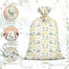 2Pcs Extra Large Baby Gift Bag Baby Shower 48"x 36" Jumbo Plastic Present Bag Eucalyptus Leaves Birthday Large Gift Wrapping Bags Oversized Oh Baby Sage Green Gender Reveal Birthday Party Favors view 3
