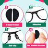 AURAADORN 20 Pair Eyeglass Nose Pads for Glasses,0.03" Ultra-Thin Eyeglasses Nose Pads Anti Slip,Adhesive Nose Pads for Glasses,Silicone Nose Pads for Eyeglass (20 Pair-Black Thin) view 4