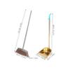 Amosfun Home Cleaning Essential Broom and Dustpan Set Thick Broom Stainless Steel Dustpan for Floor view 4