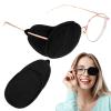 2Pcs Eye Patches for Adults Kids Eye Patch for Glasses Medical Soft Eye Patch for Treating Lazy Eye Amblyopia Strabismus After Surgery for Left or Right Eyes and After Surgery Women Men(Black) view 1