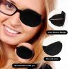 2Pcs Eye Patches for Adults Kids Eye Patch for Glasses Medical Soft Eye Patch for Treating Lazy Eye Amblyopia Strabismus After Surgery for Left or Right Eyes and After Surgery Women Men(Black) view 2