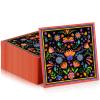 FillTouch 100 Pcs Mexican Fiesta Napkins Cielito Lindo Paper Cocktail Napkins Mandala Flower Mexican Party Decoration for Cinco De Mayo Taco Tuesday Baby Shower Birthday Party Supply (Black) view 1