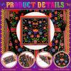 FillTouch 100 Pcs Mexican Fiesta Napkins Cielito Lindo Paper Cocktail Napkins Mandala Flower Mexican Party Decoration for Cinco De Mayo Taco Tuesday Baby Shower Birthday Party Supply (Black) view 3