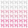 Verichy 120PCS 2.7 Inches Mini Satin Ribbon Bows with 120PCS Glue Point Pink Bows Pretied Ribbon Bows Gift Bows for Candy Bag DIY Crafts Wedding Birthday Part Decorations view 1