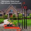 Water Fed Pole Kit Outdoor Window Cleaner Glass Solar Panel Cleaning System, Window Washing Kit with 3.6 to 12 M Telescoping Extension Pole,55cmbrush-30FT/9M view 2
