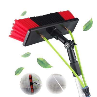 5-12m Window Cleaning Pole Water Fed Telescopic Brush Extendable Cleaner Conservatory Roof Cleaning Tools for Photovoltaic Panel Cleaning Trucks Windows(size:8m)