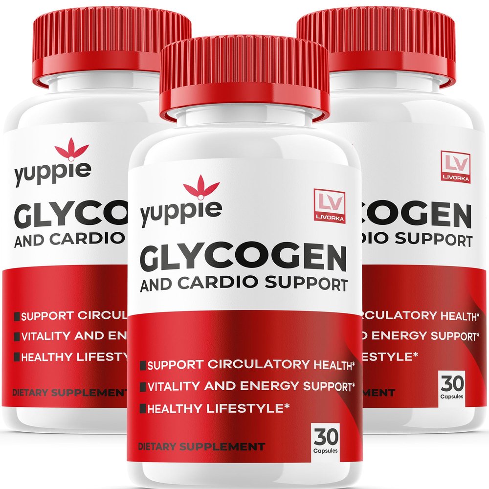 (3 Pack) YuppieGlycogen Capsules, YuppiePills, YuppieVitamins Capsules, YuppieGlycogen Advanced Formula 90 Capsules for 3 Months